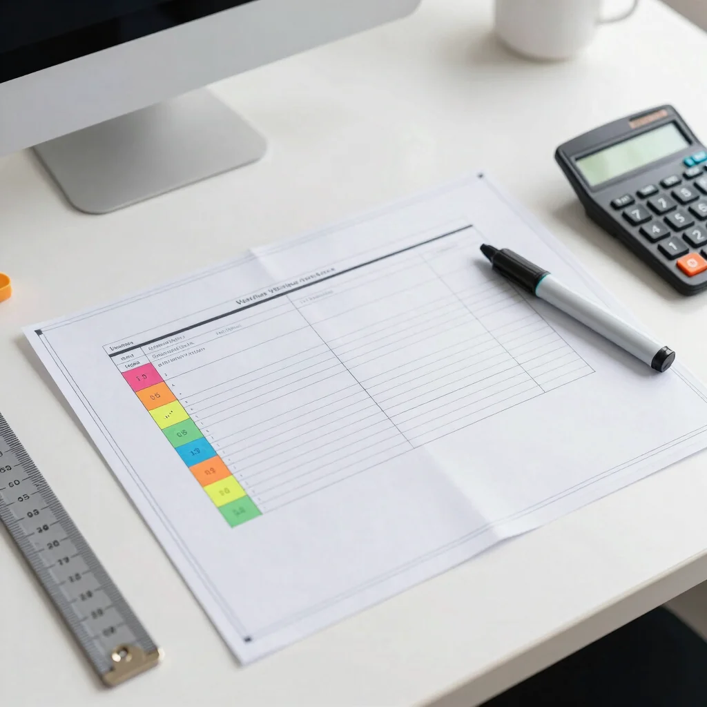 Variation claim records with revised drawings highlighter and calculator